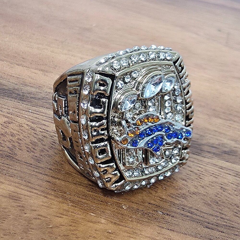Denver Broncos Championship Ring Mens Size‎ 10 Manning 2015 Superbowl Ring Fans